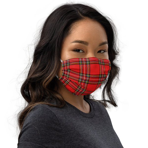 Red Plaid Face Mask