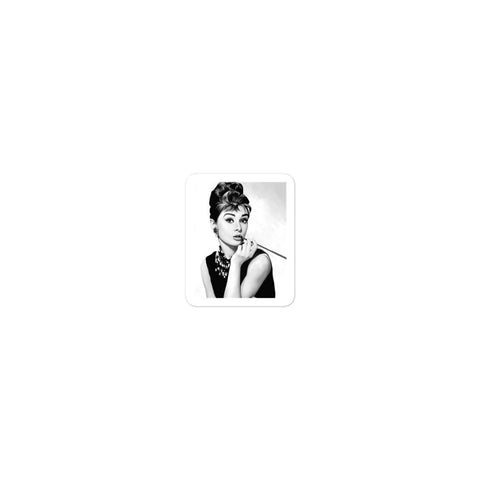 Audrey Hepburn 2- Bubble-free stickers