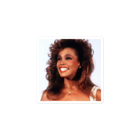 Whitney Houston- Bubble-free stickers