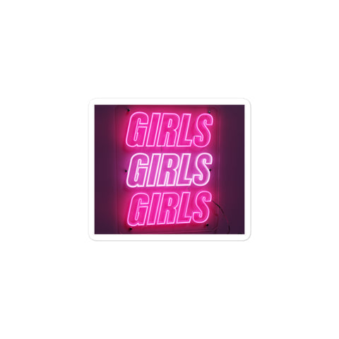 Girls- Bubble-free stickers