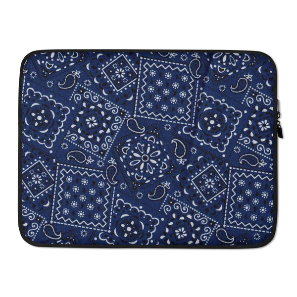 Blue Bandana Laptop Sleeve